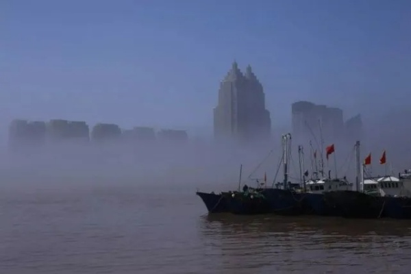 瑞安天气，雾锁云江，雨润山海